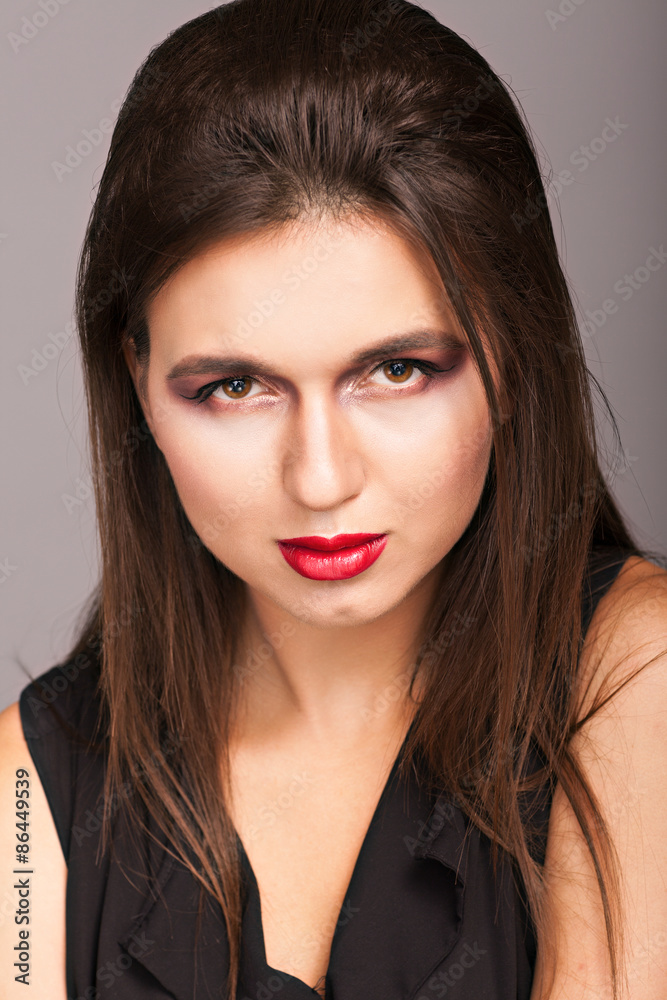 studio portrait of a girl