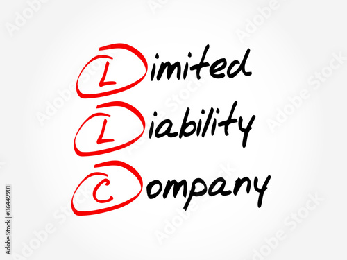 LLC - Limited Liability Company, acronym business concept