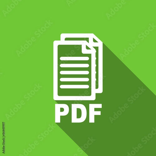 pdf flat icon pdf file sign