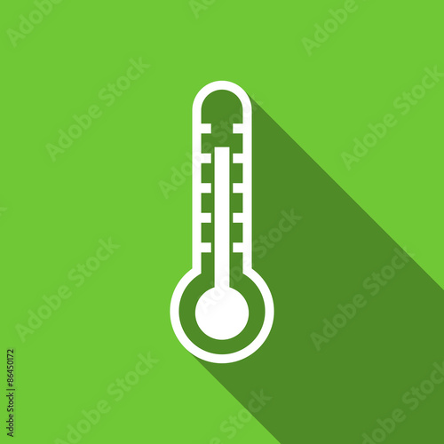 thermometer flat icon temperature sign