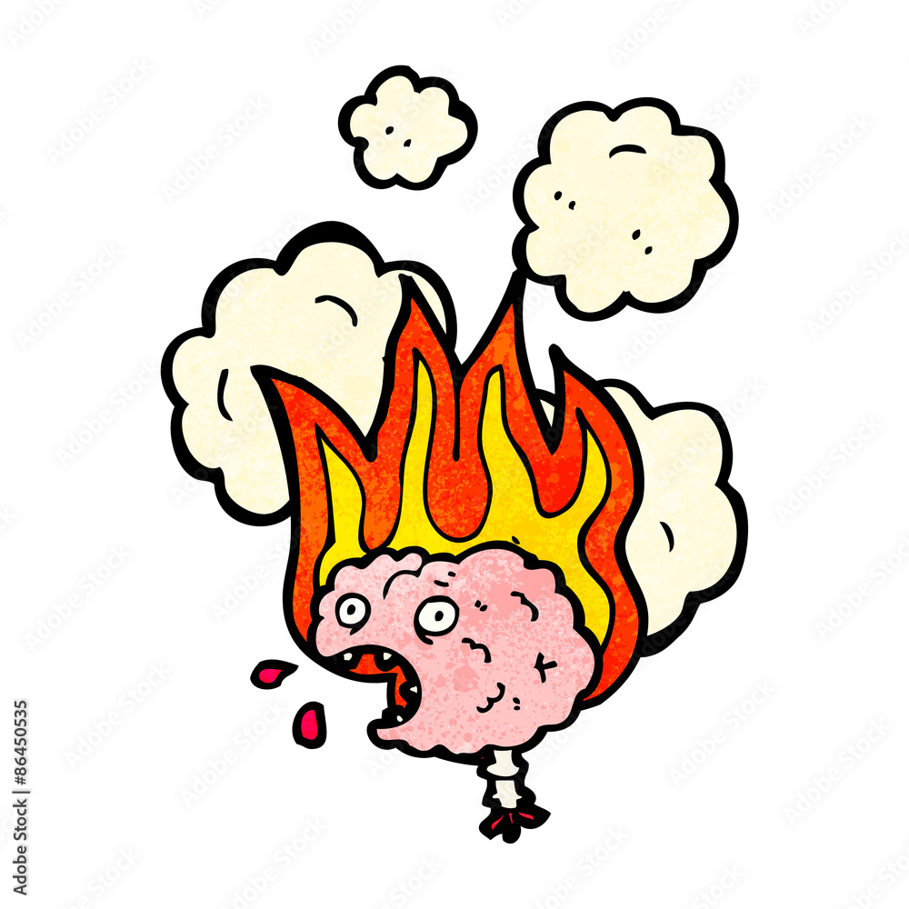 migraine brain cartoon migraine brain cartoon