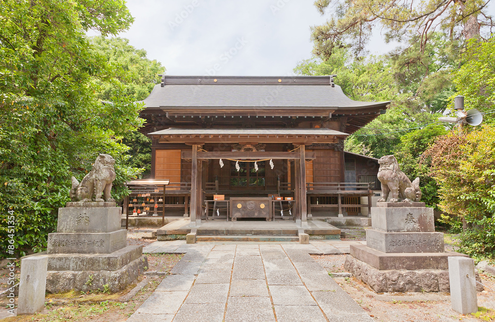 Obraz premium Shinobusuwa (Toshogu) Shinto Shrine in Gyoda, Japan