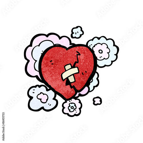 broken heart cartoon