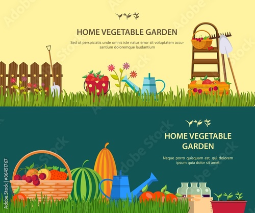 Vector garden work.
