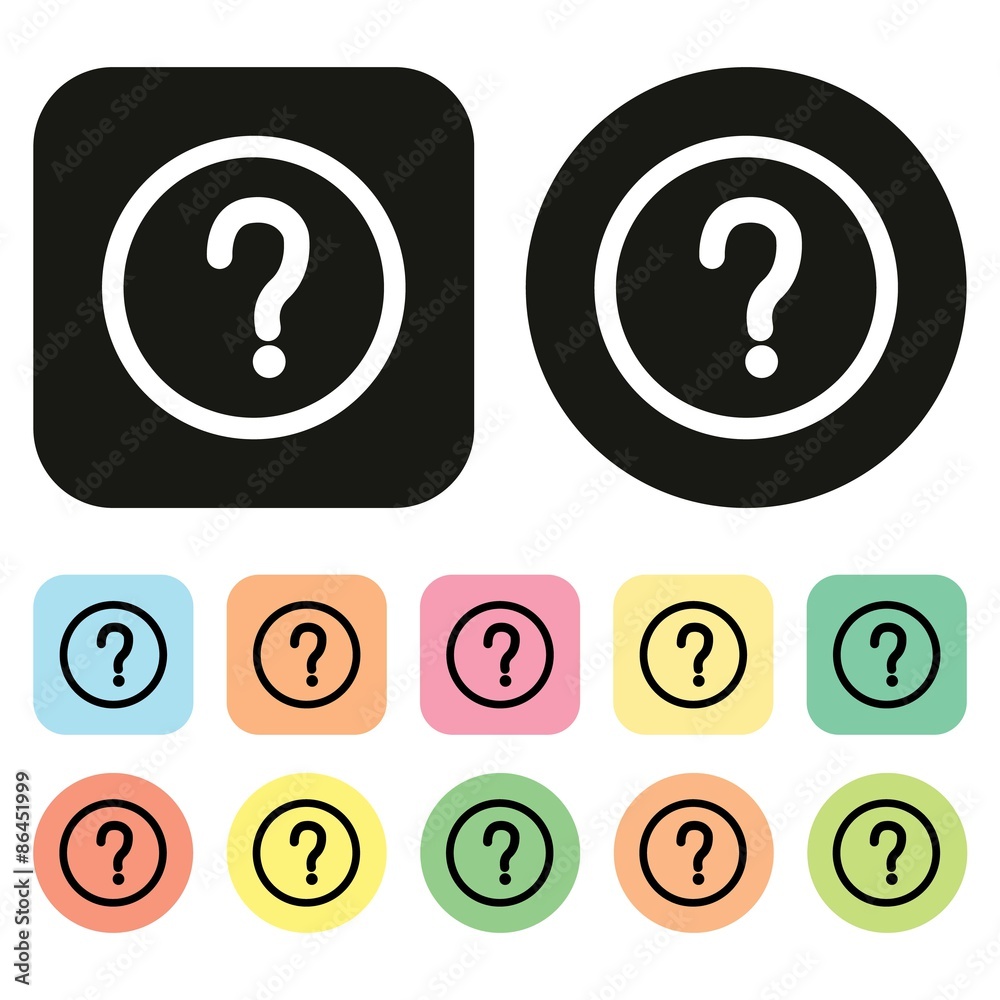 Question mark sign icon. Ark symbol. Tool bar icon. Vector Question mark sign icon. Ark symbol. Tool bar icon. Vector