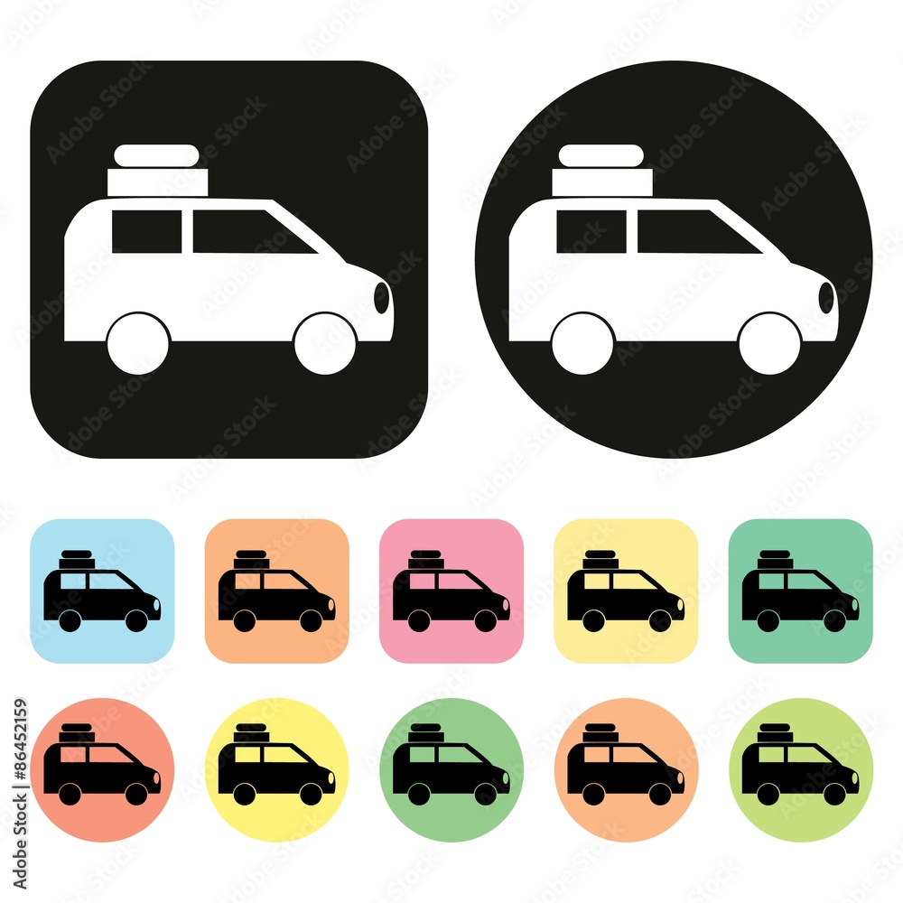 Car icon. Vehicle icon. Transportation icon. Vector Car icon. Vehicle icon. Transportation icon. Vector