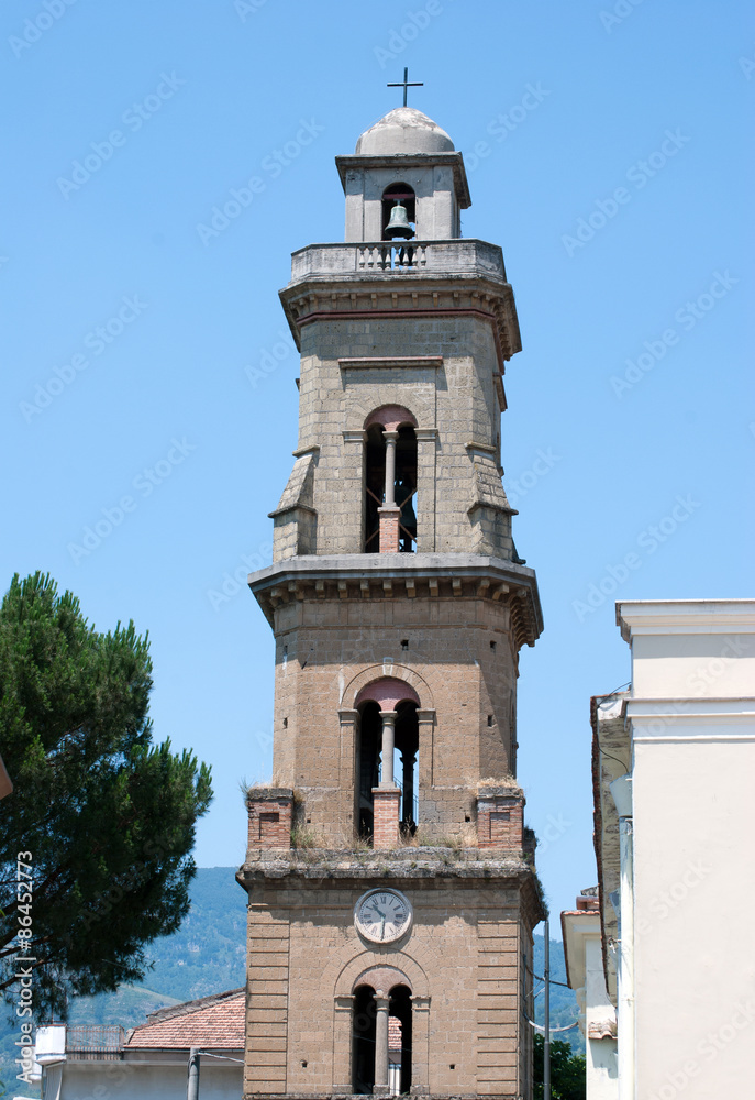 Bell tower cathedral Meta village