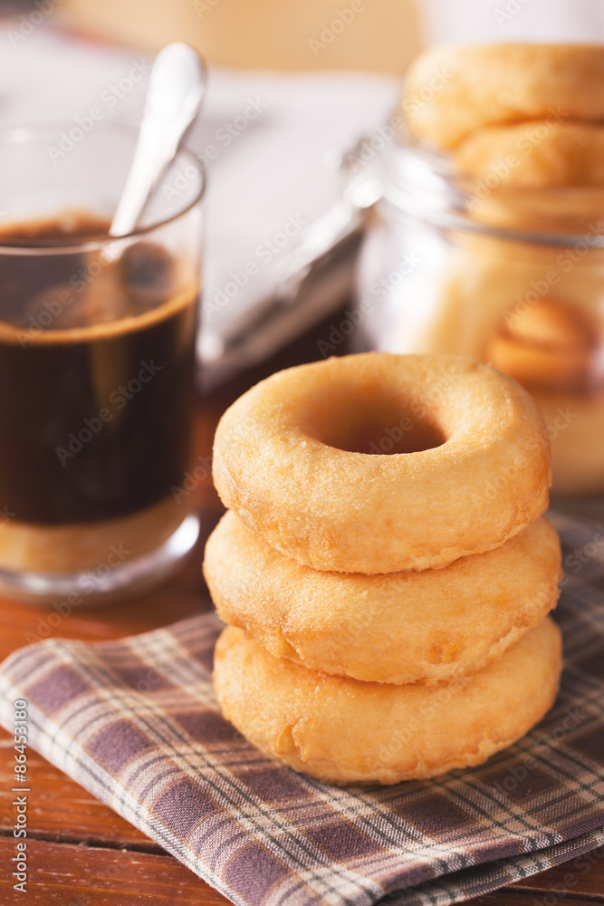 homemade donut for breakfast