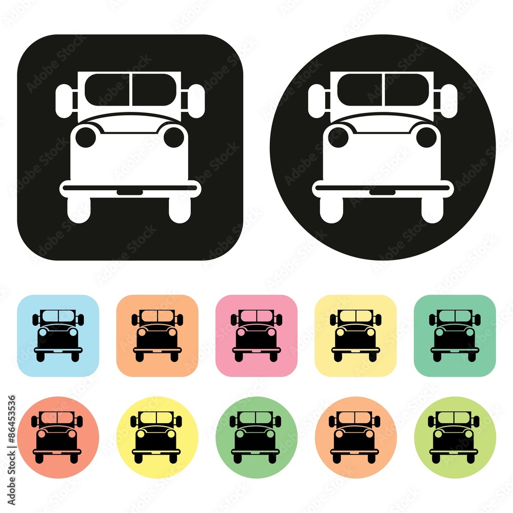 Car icon. Vehicle icon. Transportation icon. Vector Car icon. Vehicle icon. Transportation icon. Vector