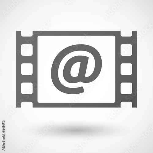 35mm film frame with an at sign