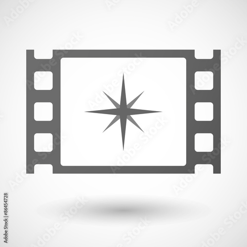 35mm film frame with a sparkle