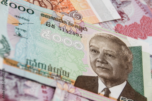 Obraz na płótnie Cambodia Riels w salonie
