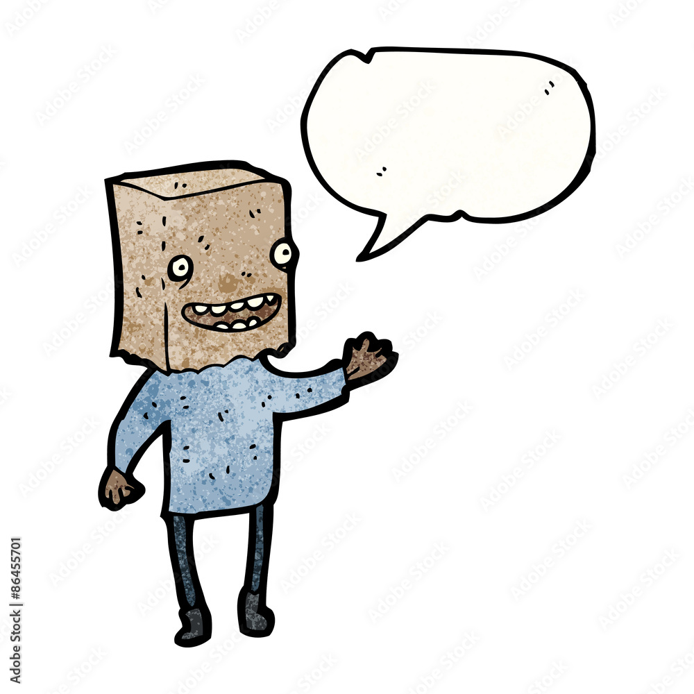 ugly man with bag on head ugly man with bag on head