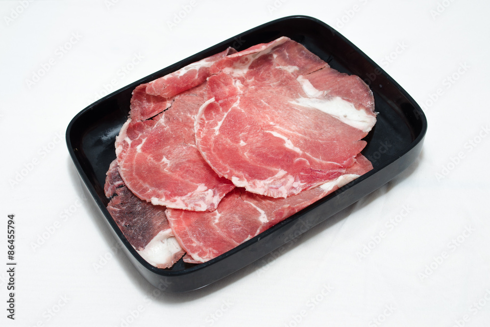 Beef Served on a Plates. Shabu traditional Japanese food. Beef Served on a Plates. Shabu traditional Japanese food.