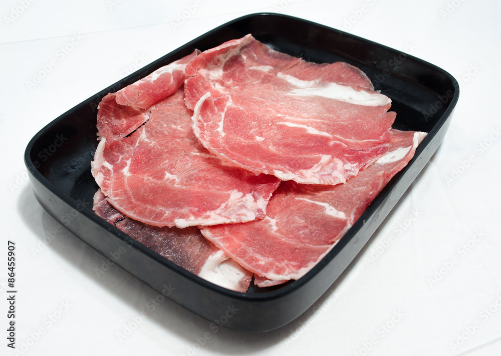 Beef Served on a Plates. Shabu traditional Japanese food. Beef Served on a Plates. Shabu traditional Japanese food.