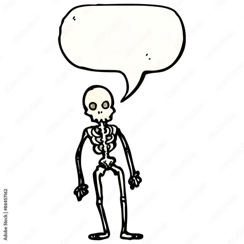 Fototapeta premium cartoon skeleton
