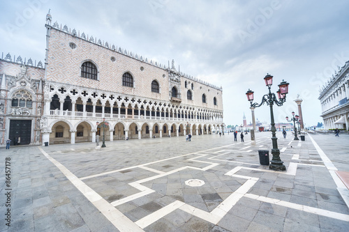 Doge's Palace on San Marco square, Venice, Italy © leeyiutung