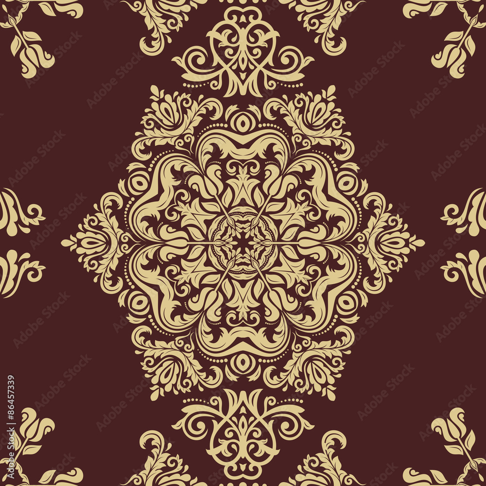 Damask Seamless Vector Pattern