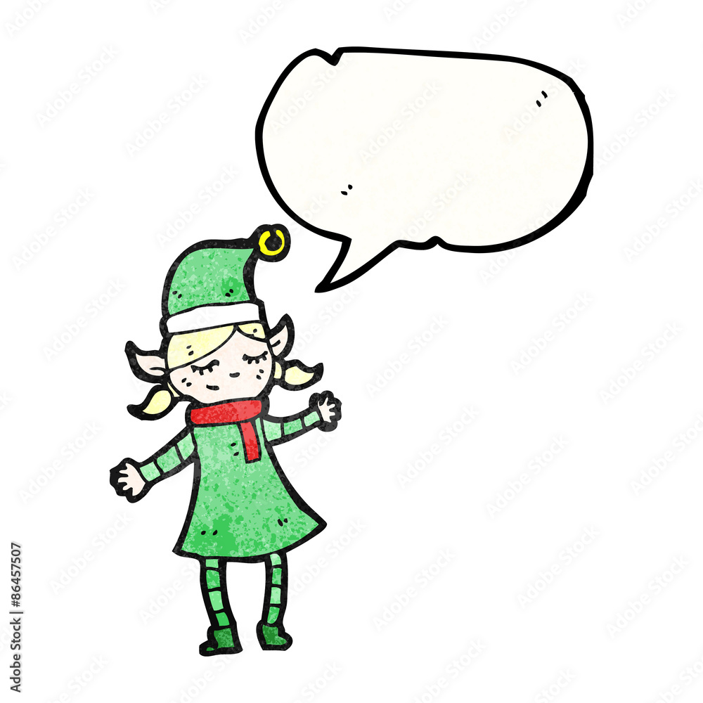 christmas elf girl cartoon christmas elf girl cartoon
