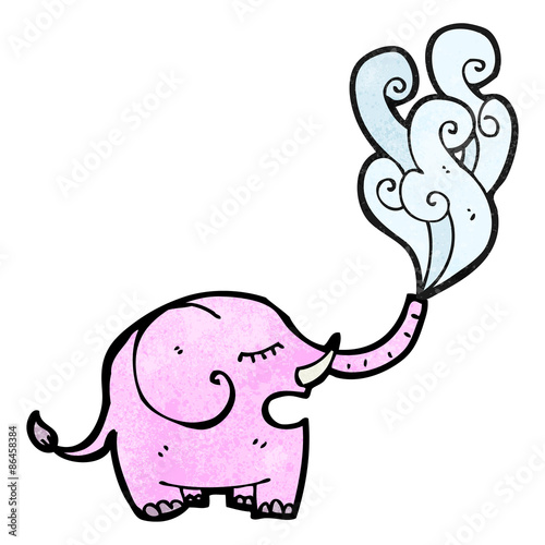 cartoon elephant squirting