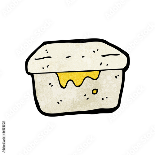 cartoon old lunch box