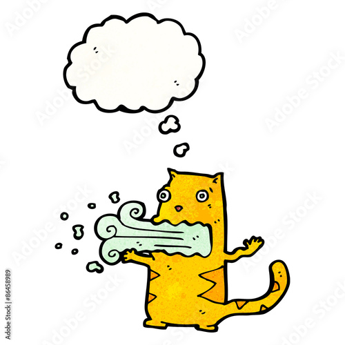 burping cat cartoon