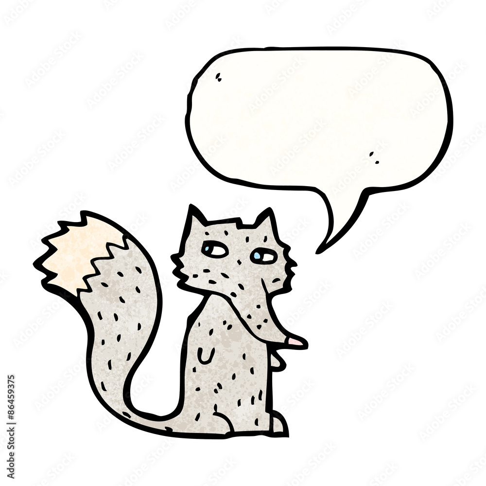 cartoon little wolf cartoon little wolf