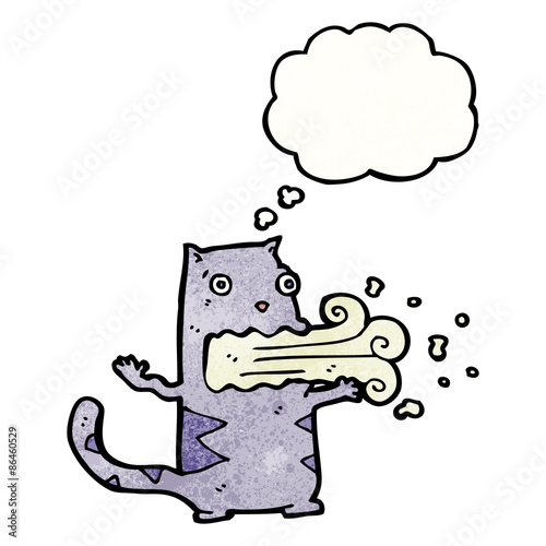 burping cat cartoon
