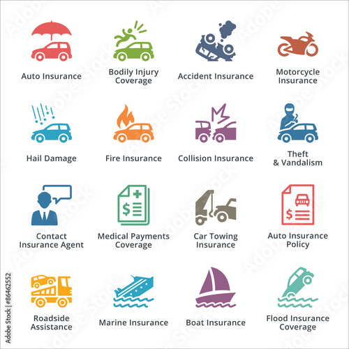 Auto Insurance - Colored Series
This set contains 16 auto insurance icons that can be used for designing and developing websites, as well as printed materials and presentations.
