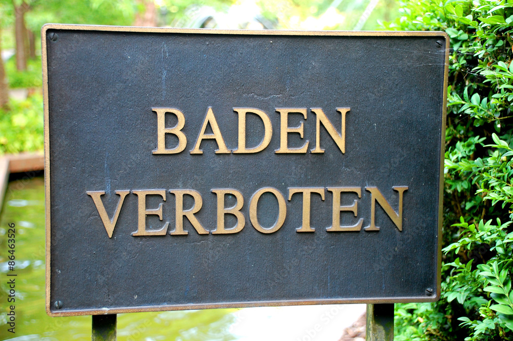 Schild Baden Auf Eigene Gefahr Badesee See Teich Fluß - In 4 Größen