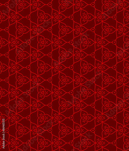 Seamless Chinese style window tracery triangle spiral pattern background.
