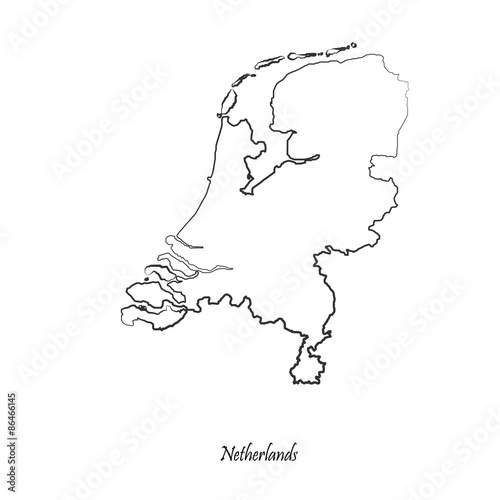 Map of Netherlands for your design