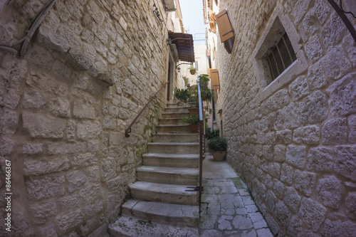 Street view in old town Trogir