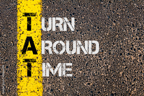 Cuadro en lienzo Business Acronym TAT as Turn Around Time