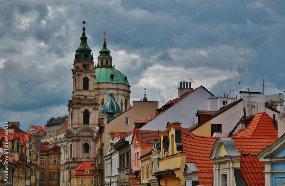 panorama of the Old Town  in Prague