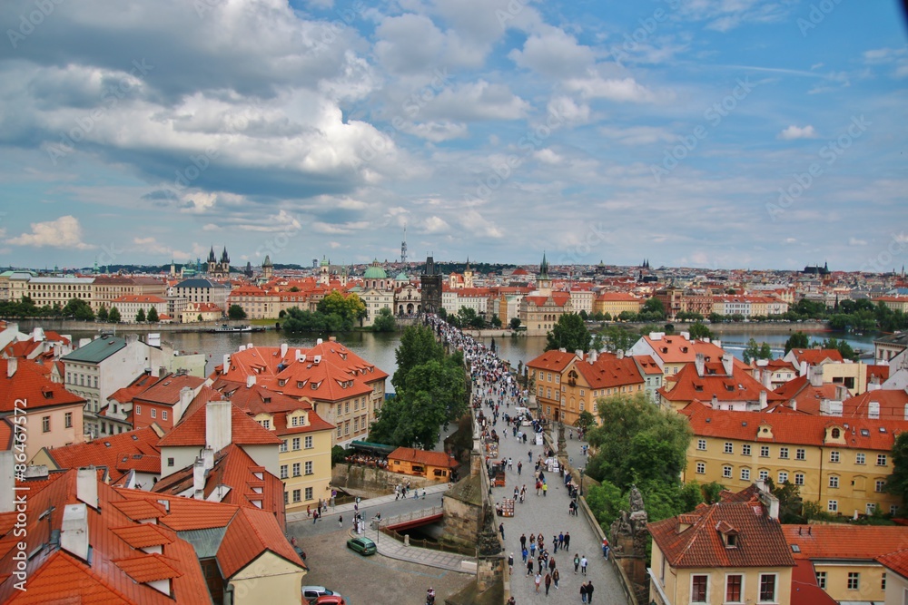 Fototapeta premium panorama of the Old Town in Prague