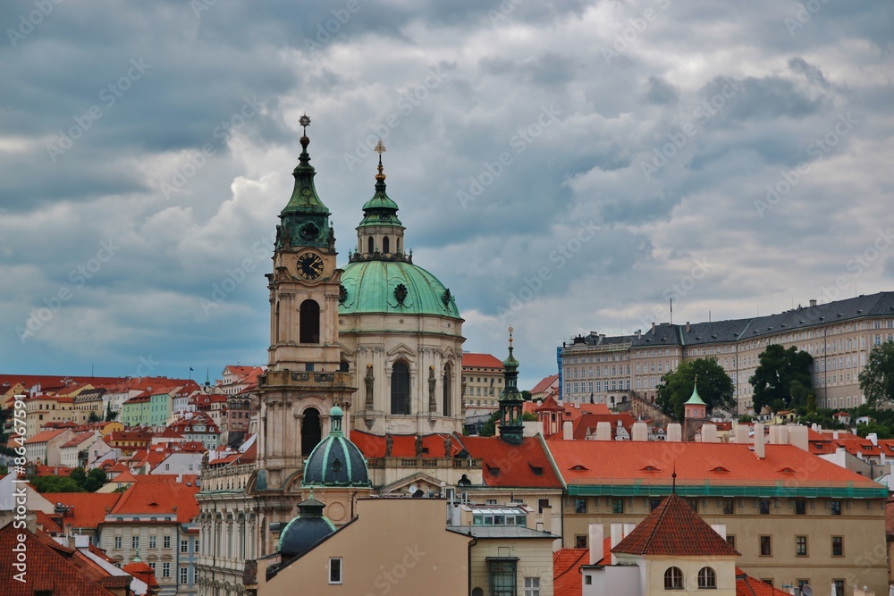panorama of the Old Town  in Prague
