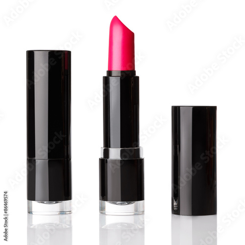 Lipstick on white background © blackday