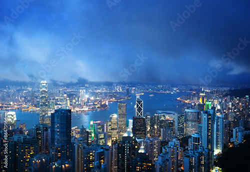 Wallpaper Mural Hong Kong island from Victoria's Peak Torontodigital.ca