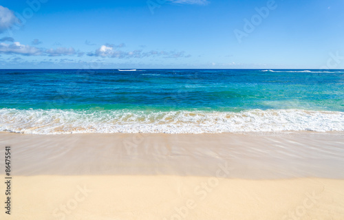 Ocean and tropical sandy beach background