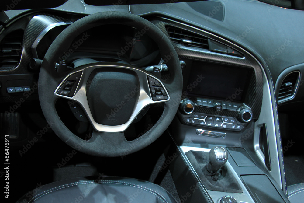 Modern car interior