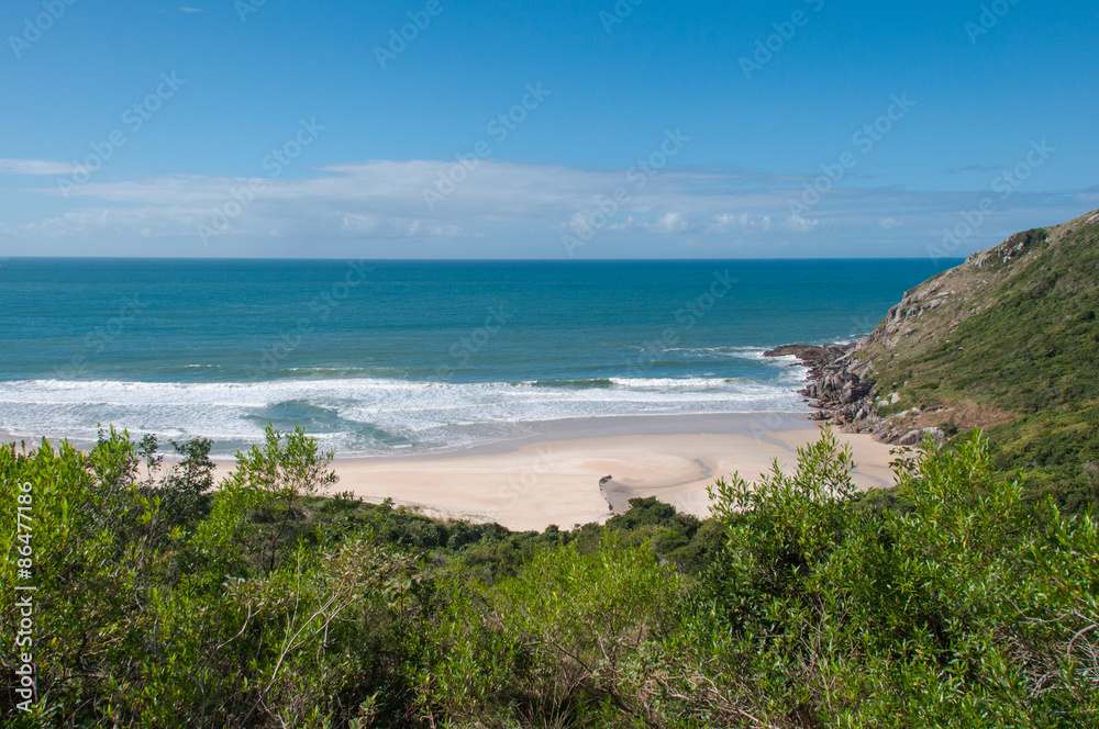 Beaches in florianopolis island, in South Brazil