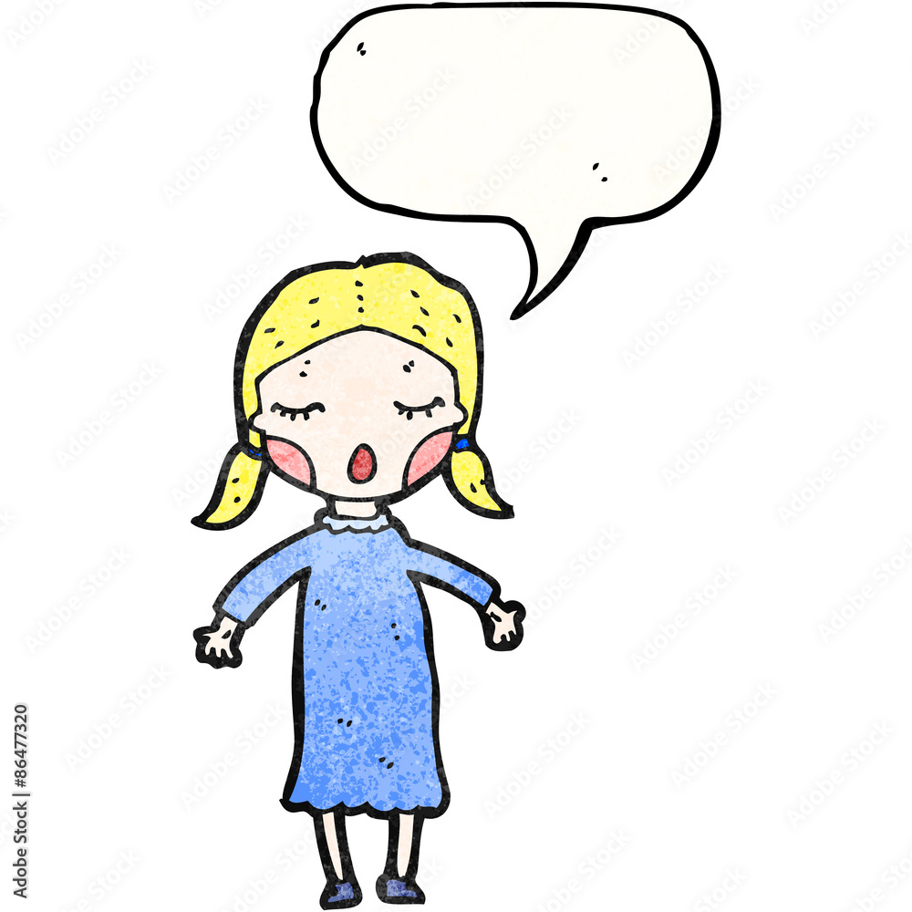 cartoon singing girl cartoon singing girl