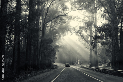 Sun rays breaking through