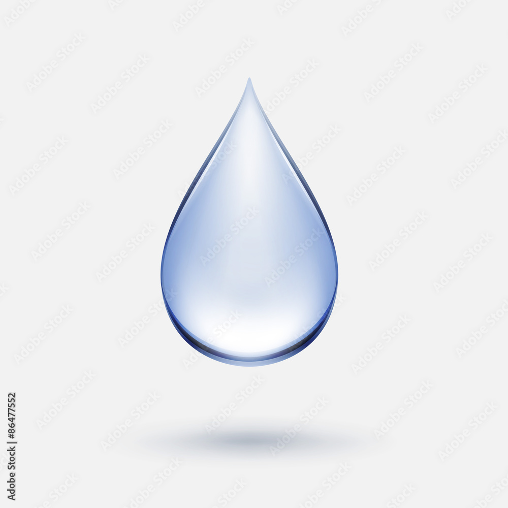Vector Blue Water Drop Icon Isolated Vector Blue Water Drop Icon Isolated