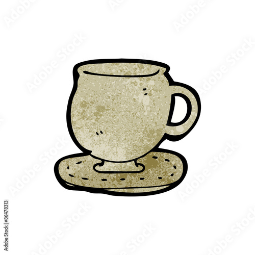 cup and saucer cartoon