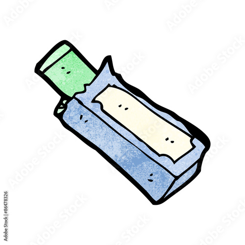 chewing gum packet cartoon