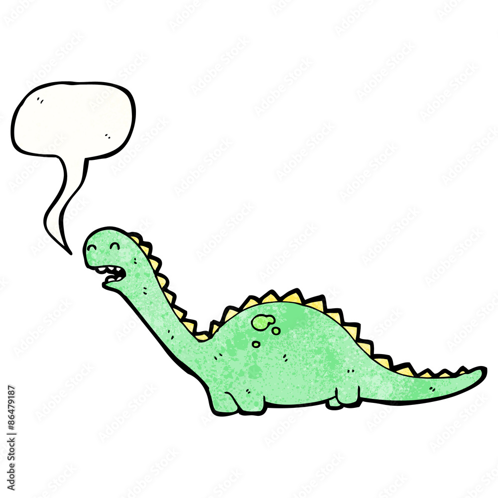 Naklejka premium cartoon dinosaur
