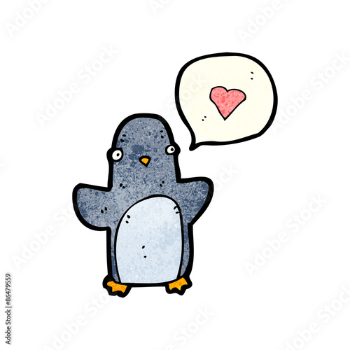 cartoon funny penguin