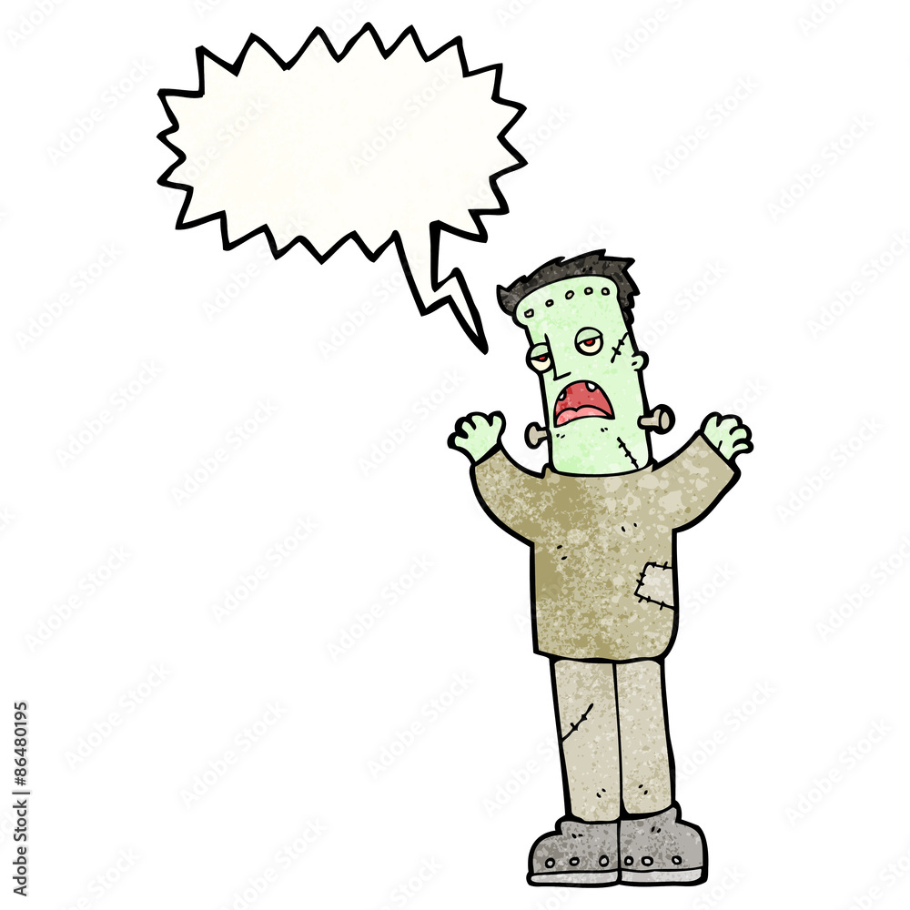 cartoon frankenstein